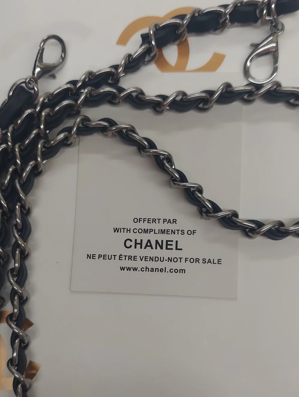 CC Denim Vanity Case Chain Bag